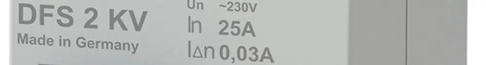 Interruttore differenziale Doepke 25A 30mA 2L tipo A, leggermente ritardo 