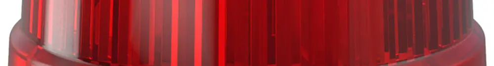 Lampe flash WERMA Mini TwinFLASH Combi, 12VAC/DC, rouge 