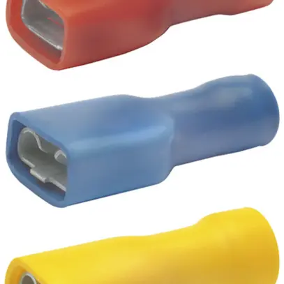 Clip Ferratec 6.3×0.8mm 2.5…6mm² jaune 100 pièces 