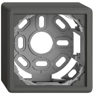 En-tête AP EDIZIO.liv SNAPFIX® 1×1 pour combinaisons au choix gris foncé 