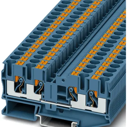 Morsetto pass.0.5…6mm² blu con.Push-in PT 6-QUATTRO BU 