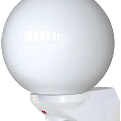 Luminaire pour l'extérieur PIR Swisslux ALC 100W E27 opale 360 blanc 