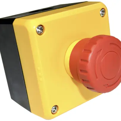 Scatola AP IDEC FB1W-XW1E-BV402R-Y0 pulsante di arresto d'emergenza 2×NC rosso 