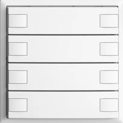 Pulsante INC KNX 4×EDIZIOdue bianco RGB senza LED 