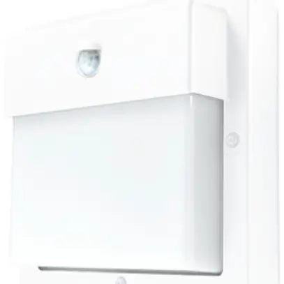 Wandleuchte SG Bassi PIR E27 1×15W IP65 240×240mm weiss 