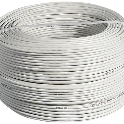 Câble informatique Bticino S/UTP AWG20 PVC 2×0.56mm² Ø7.3mm Cca blanc 