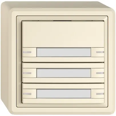 Poussoir KNX RGB AP EDIZIO.liv SNAPFIX® capteur temp.RGB-LED étiqu.6×com.1T cr 