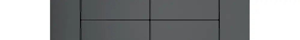 Kit frontal ENC SIDUS Z/E anthracite pour interr.stores 2 canaux 