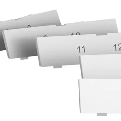 Plaquette indicatrice EDIZIO.liv SNAPFIX® kit p.sortie oblique inscript.1…16 bc 