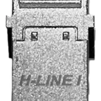 Modulo di accoppiamento H-LINE I RJ45/RJ45 cat.6A/s Keystone, argento 