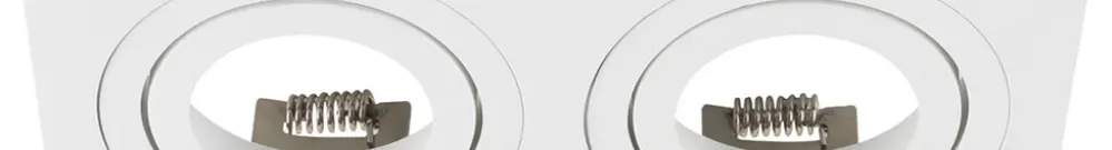 Scatola vuota SLV NEW TRIA alluminio 170×90mm bianco 2×Spot 