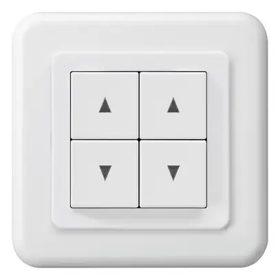 Kit frontale INC basico G p.interruttore p.tapparella c.apertura 58×58mm bianco 
