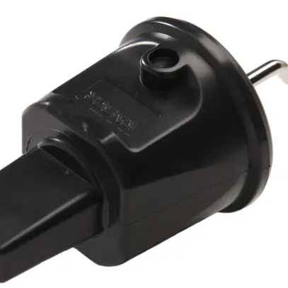 Embout pour câble plat, avec crochet de fixation, IP44, noir 