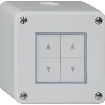 Contact pour stores AP robusto IP55 gris avec 4 touches de fonction 