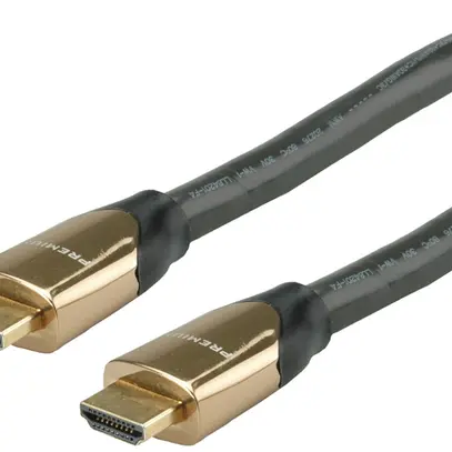 HDMI-Kabel ROLINE Premium 4K@60Hz (HDMI 2.0) HDR 3D Ethernet schwarz 9m 