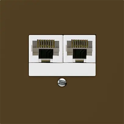 Scatola INC kallysto 2×RJ45u separato marrone 