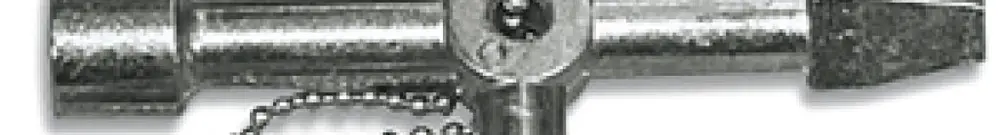 Clé pour mâts avec carré mâle avec embout & adaptateur 