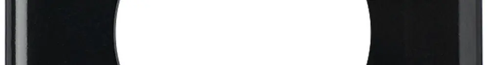 Abdeckplatte basico 1×1 45mm schwarz 