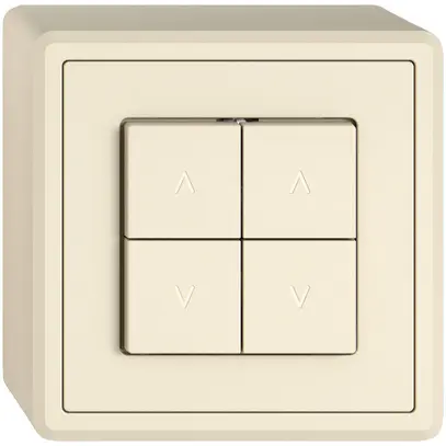 Contact pour stores AP EDIZIO.liv SNAPFIX® 10A 250V 4 touches 2 canaux cr 