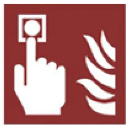 Pittogramma DOTLUX EXITflat pulsante manuale incendio per 5406 