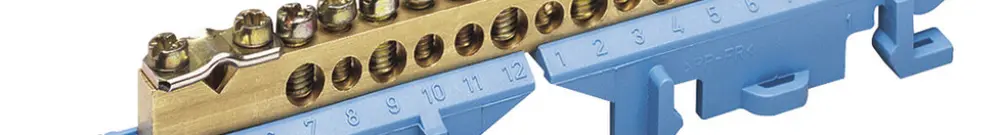 Sbarretta con morsetti neutro Hager 1×25/8×16/8×10mm² 