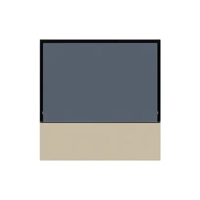 Plaque frontale KNX Hager kallysto pour thermostat beige 
