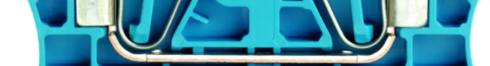Morsetto di passaggio Weidmüller ZDU 4 connessione a molla 4mm² TS35 blu 