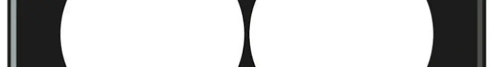 Plaque de recouvrement ENC origin 3×2 Ø58mm 152×212mm noir 