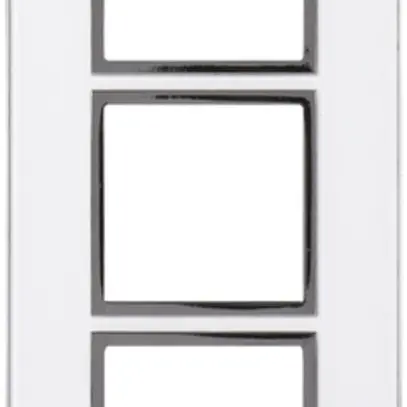 Intestazione INC Legrand Arteor 3×1, verticale, mirror white 