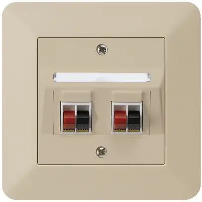 Presa INC audio kallysto.trend 2×beige morsetto per 2 altoparlante 