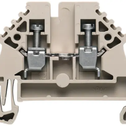 Morsetto di passaggio Weidmüller WDU N connessione a vite 2.5mm² 24A TS35 beige 