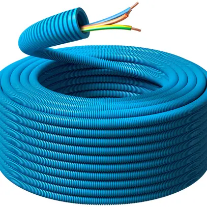 Tubo d'installazione precablato KRFWG PM M20 blu H07V-U 3×1.5mm² ar/bl/ve-gi 