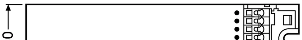 Commande de luminaires INC DALIeco BT RTC control, 108×30×21mm 
