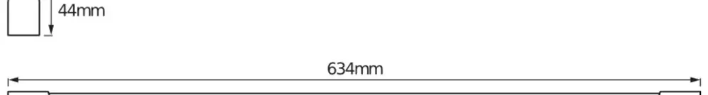 LED-Lichtleiste LDV LED VALUE BATTEN 10W 1000lm 4000K 634mm weiss 