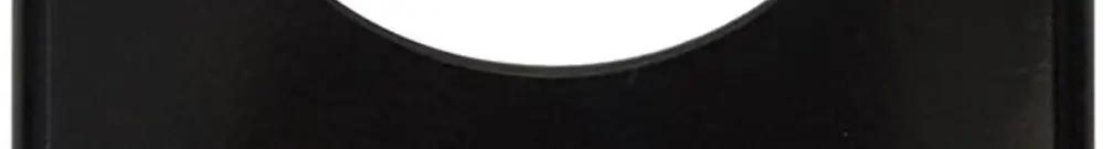 Placca di copertura I-I 58mm +cieca nero 