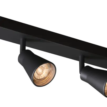 Plafonnier/applique SLV AVO QUAD CW GU10 4×50W 560×95×115mm noir 
