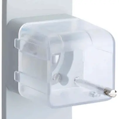 Couvre-bornes Hager 25A avec capot plombable pour profondeur INC 44/51mm 