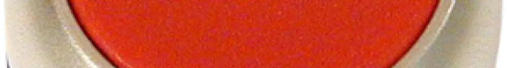 Pulsante ETN RMQ piatta rosso, ad impulso, anello cromato 