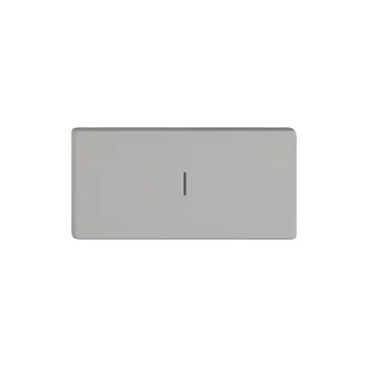 Pulsante 1/2 EDIZIO.liv Wiser con SNAPFIX® vert.con simbolo l (ON) grc 