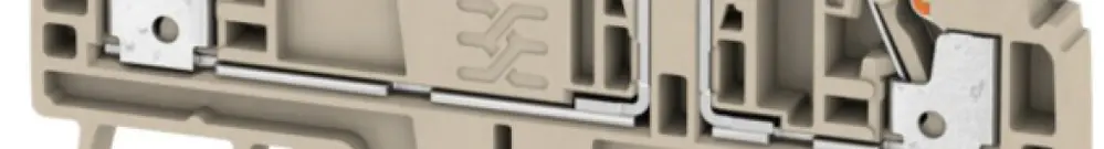 Morsetti sezionatori di prova WM ADT PUSH IN 2.5mm² 2 contatti TS35 beige 