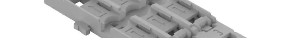 Adaptateur de fixation WAGO a.décharge d.traction 6×4mm² pied pour montage gris 