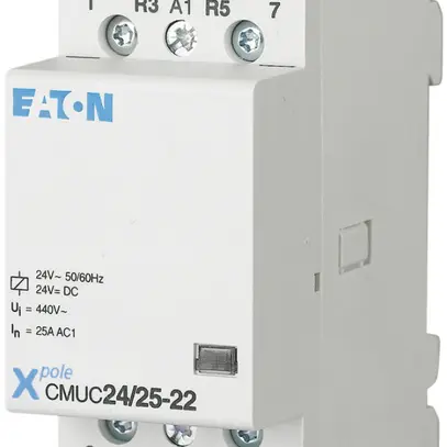 Contattore ETN 24V AC/DC, 4Ch 25A 