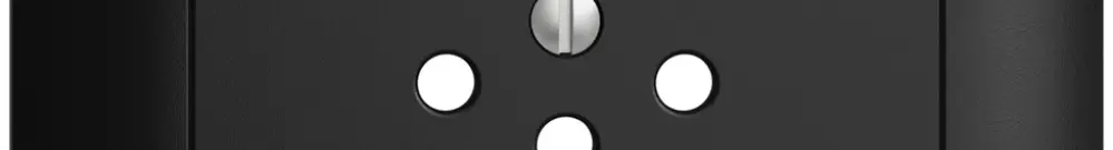 UP-Frontset EDIZIOdue schwarz 88×88mm 1×T12 