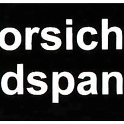Plaque autocollante (Vorsicht Fremdspannung) 60×20mm 