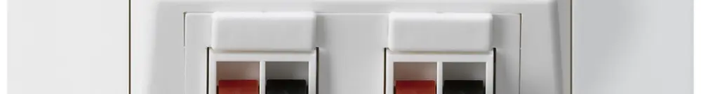 Presa INC audio kallysto.trend 2×bianco morsetto per 2 altoparlante 