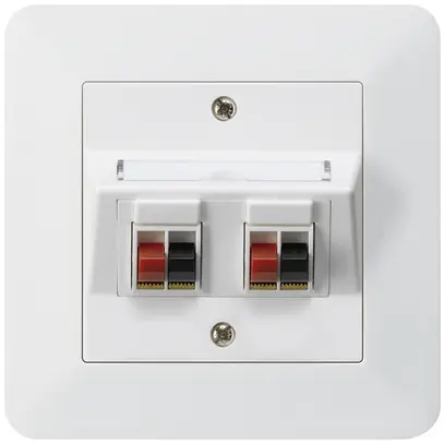 Presa INC audio kallysto.trend 2×bianco morsetto per 2 altoparlante 