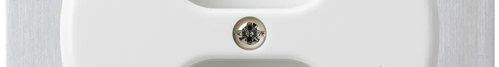 Inserto per presa INC basico 2×tipo 13S con placca di fissaggio bianco 