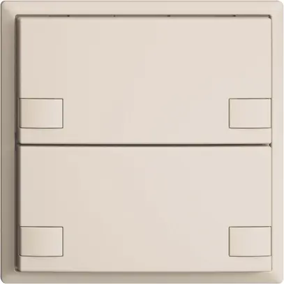Poussoir ENC KNX 2× EDIZIOdue colore crema RGB sans LED 