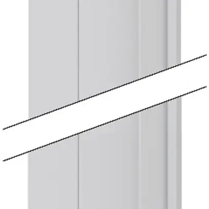 Paroi de séparation SE Prisma XS, PVC vert.7 rangées, pour profondeur 210 mm 