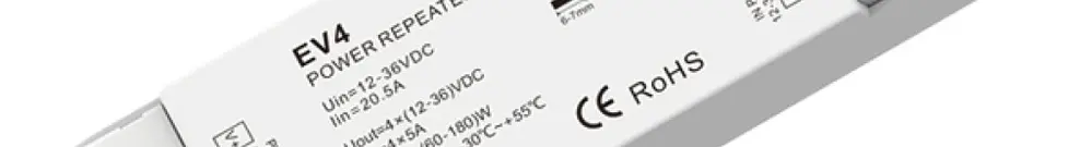 Amplificatore LED DOTLUX EV4 IP20 720W 12…36V 4×5A 
